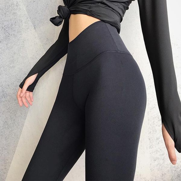 

women's leggings solid women push up for gym fitness high waist sports casual feminina, Black