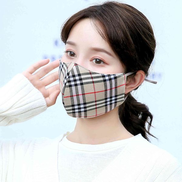 

mask lattice women's winter fashion korean version tidal cold proof and warm pure cotton men's thickened three-dimensional ventila
