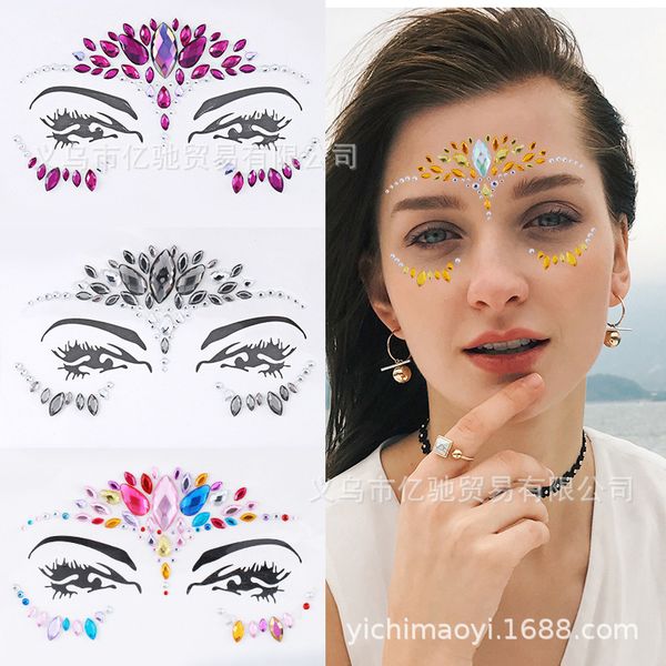 

tattoo paste selling face diamond eye forehead dance performance eyebrow