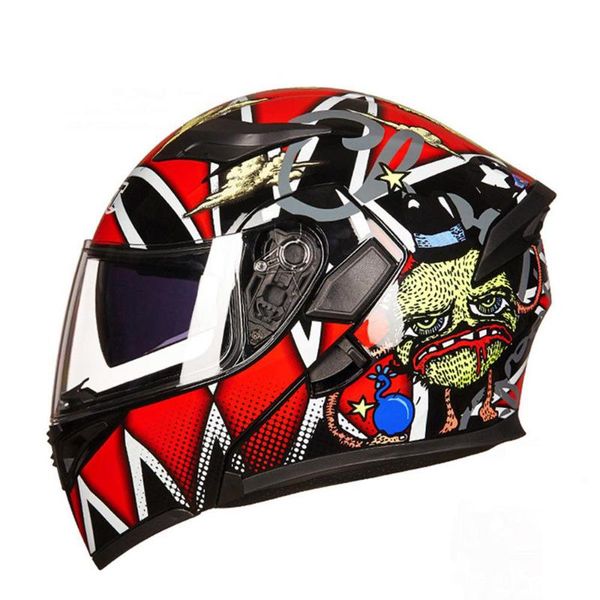 

motorcycle helmets gxt flip up helmet motocross capacete da motocicleta cascos moto casque doublel lens racing riding helmet#