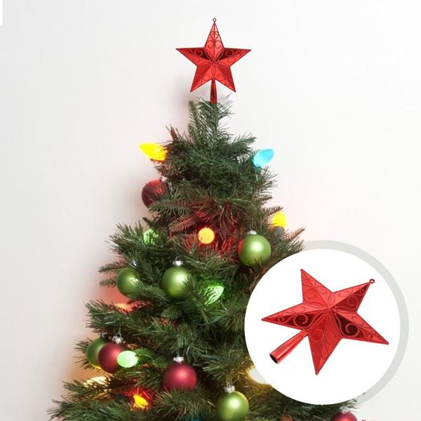 

christmas decorations 1pc tree er three-dimensional five-pointed star decor