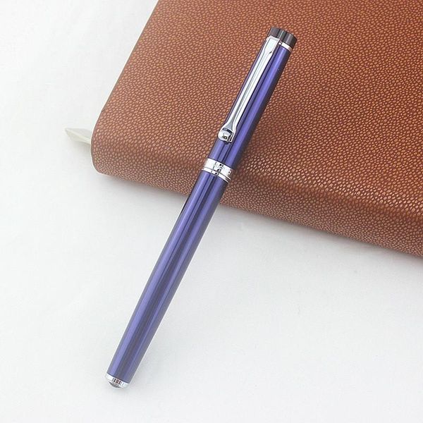 

fountain pens jinhao pen metal 0.38mm fine nib iridium point red black dark blue gift with a velvet pouch office supplies 1pc/lo