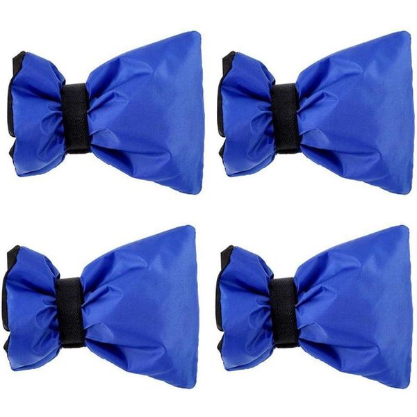 

kitchen faucets 4pcs outdoor faucet cover, reusable water spigot cover protector outside tap socks for winter e protection - universal