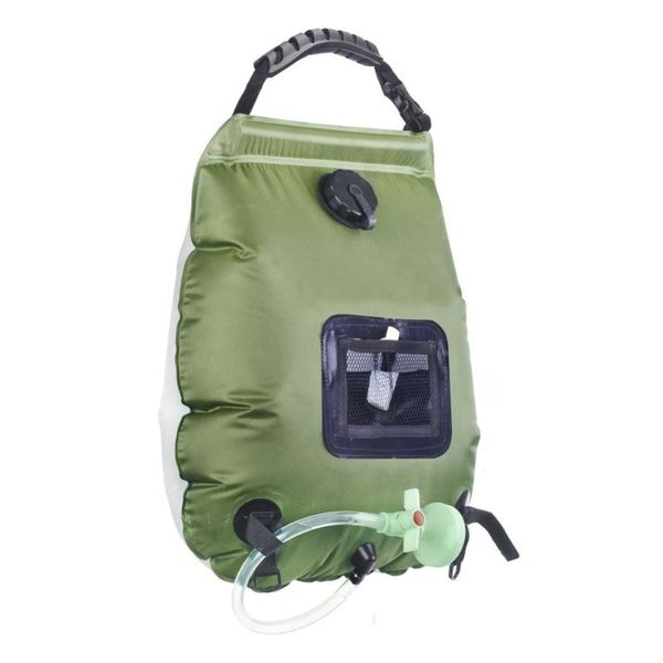 

hydration packs water bags 20l outdoor camping hiking solar shower bag climbing hose switchable head