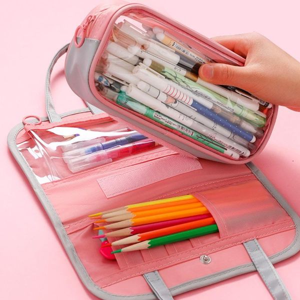 

pencil bags case multifunction large capacity bag pen holder school student pencils pouch stationery gift for boy girl