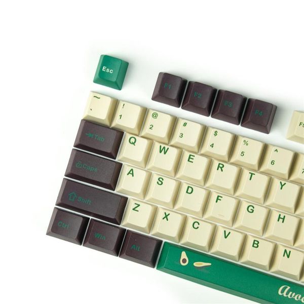 

keys custom avocado style pbt keycap 2u 2.25u shift 6.25u 7u for mx kailh switch mechanical keyboard gh60 gk64 84 104 108 mouse combos