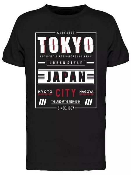 

tokyo superior tee men's -image by shutterstock, White;black