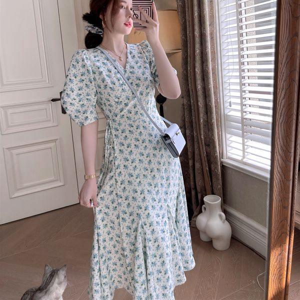 

women's jackets summer short sleeve floral print midi dress boho breach party casual women clothing fashion 2021 6t22, Black;brown