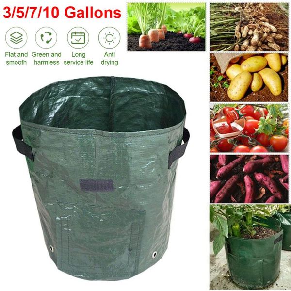 

plant pe fabric bags potato cultivation vegetable planting garden pots planters grow bag farm home tool &