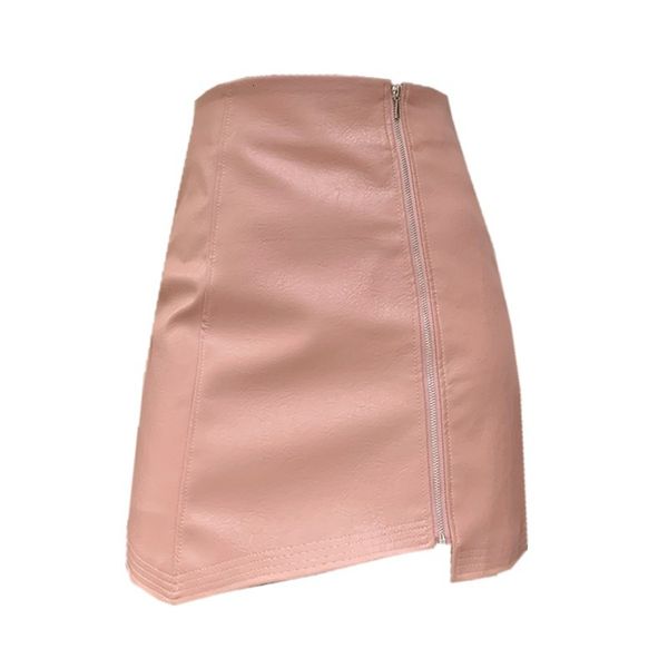 

skirts plus size  3xl 4xl girls sister high waist asymmetric women faux leather, Black