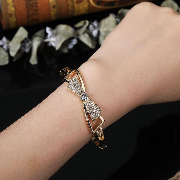 

bangle moroccan algerian ladies bow bracelet french turkish wedding birthday party gift accessories fine jewelry, Black