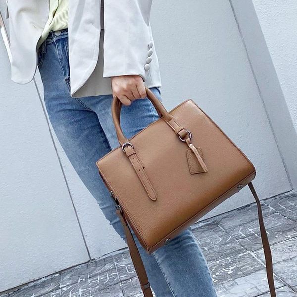 

shoulder bags 2021 casual totes design lady handbag genuine leather bag large capacity daily outdoor shopping black