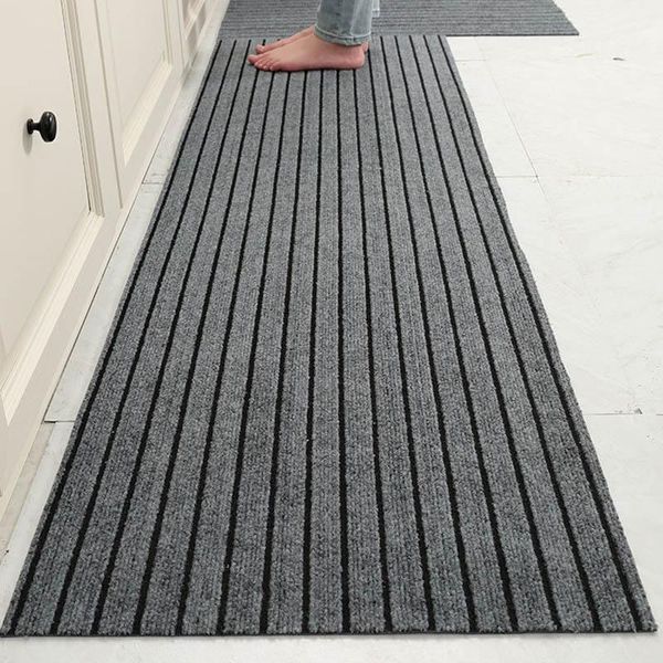 

carpets pure color striped non-slip floor mats home entry dustproof bathroom living room kitchen