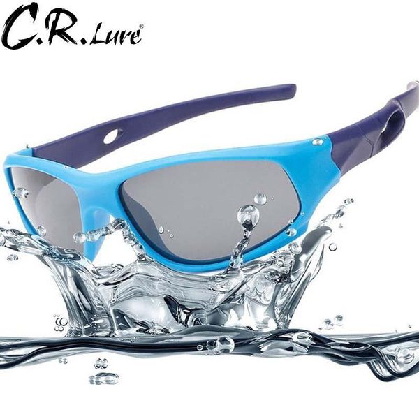 

outdoor eyewear c.r lure silicone children's polarized sunglasses riding boys and girls sports fishing