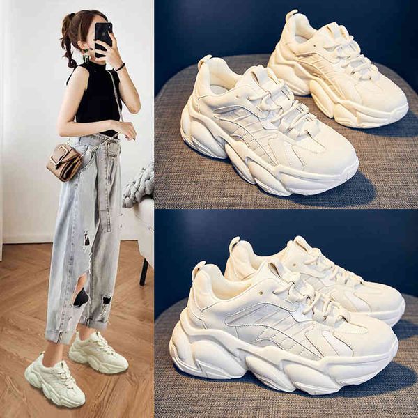 

pop shoes women's fashion casual travel street sthe new increased thick bottom tide lear sprg of 2021