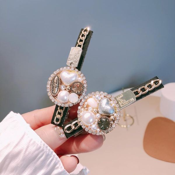 

hair clips & barrettes women korean hairpins geometric crystal accessories girl hairgrip side clip, Golden;silver