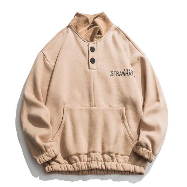 

hip hop streetwear hoodie man embroidery casual harajuku swatshirt men cotton winter pullover loose 2021 men's hoodies & sweatshirts, Black