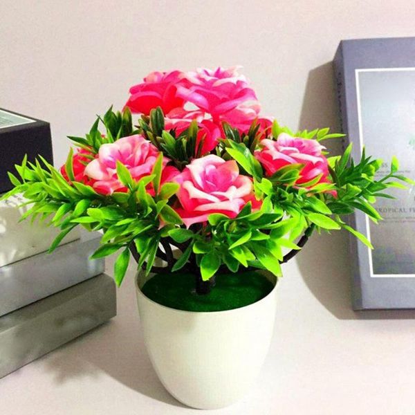 

decorative flowers & wreaths bonsai seed tree plant potted flower decoration purifier home artificial plants small pot