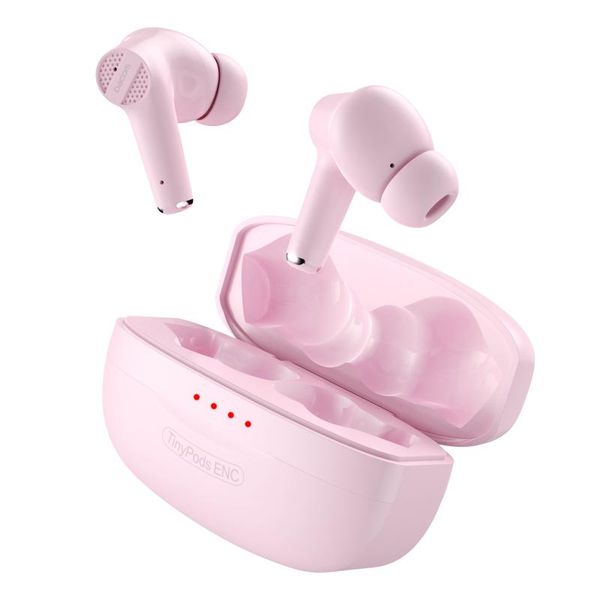

headphones & earphones dacom tinypods enc noise cancelling tws bluetooth 8h playback 5.0 earbuds bass true wireless stereo