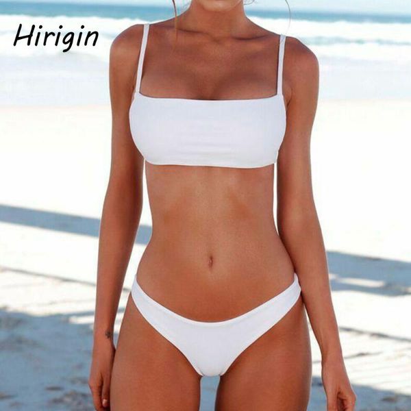

1 piece bikini solid push-up pad bra brazilian swimsuit swimwear bathing tanks swimming biquini two-piece suits