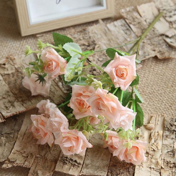 

wedding home furnishing small flower high-end decoration simulation outdoor decor roses decorative flowers & wreaths