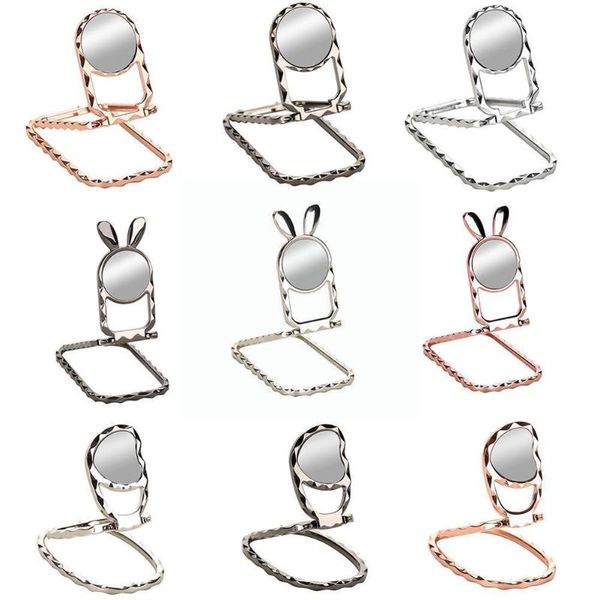 

cell phone mounts & holders foldable mobile holder ring buckle retractable metal car deskmagnetic t6q1
