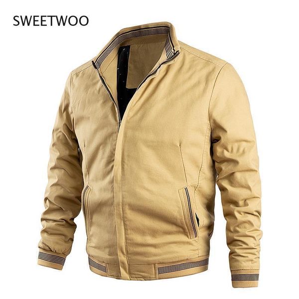 

casual men bomber jacket spring autumn outerwear zipper coat 2021 windbreaker jackets breathable thin male outfits running, Black;red
