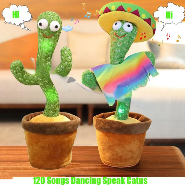 

us stock party favor 120 songs usb dancing cactus dancer speaker repeat say talk talking baby stuffed plush toy children's toys