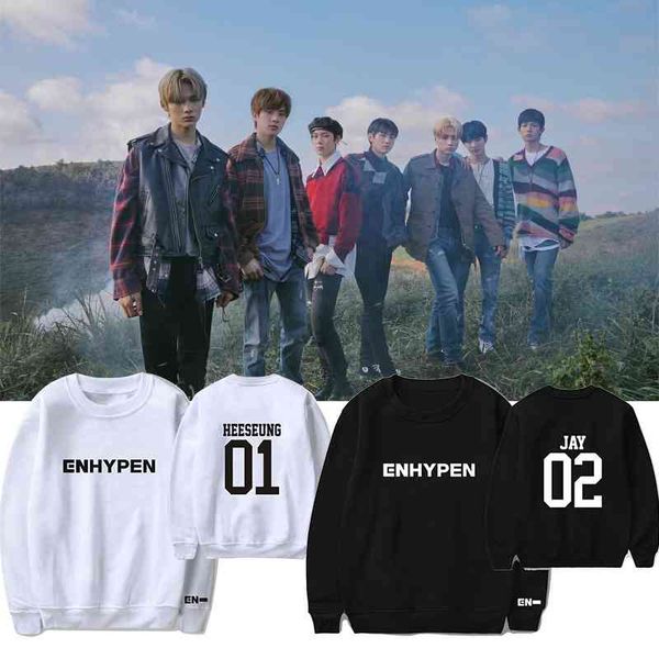 

enhypen debug show: the same loose pullover round neck sweater of day one, Black