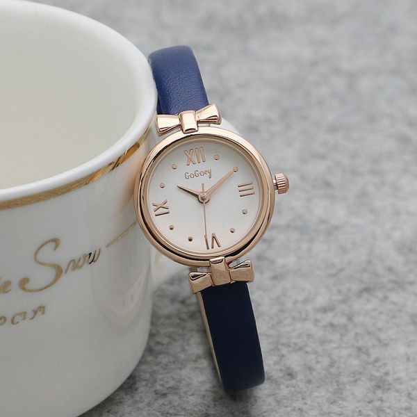 

fashion designers watches japanese and korean small kit thin strap girls watch fresh leather-belt wristwatch casual trend ladies simple quar, Slivery;brown