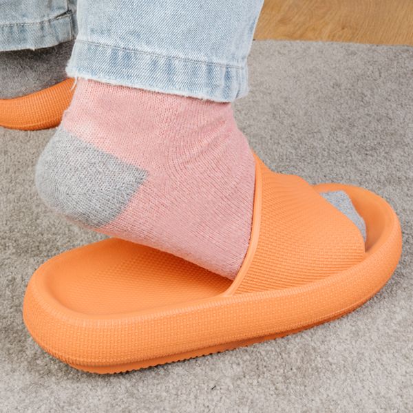 

thick platform slippers women indoor bathroom slipper soft eva anti-slip lovers home floor slides ladies summer shoes woman1, Black