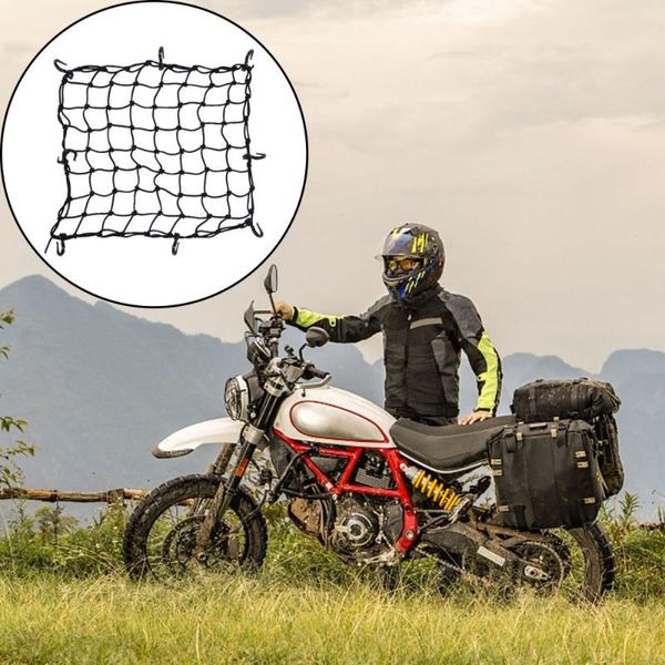 

car organizer 1pc convenient luggage net heavy-duty bike cord fixed