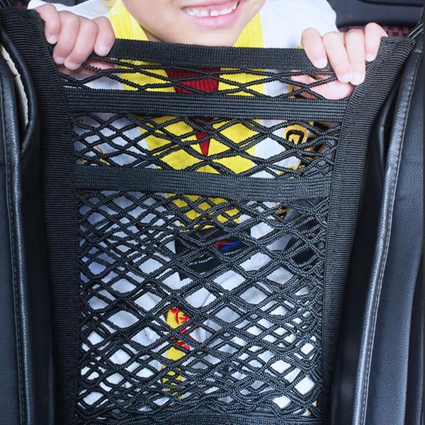 

car organizer travel mesh pocket bottle phone holder container net seat back storage products space