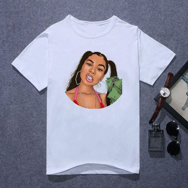

summer women t shirt female fashion harajuku printed casual sleeve, White