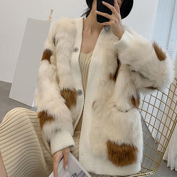 

women's fur & faux wool tuscan imported women coat winter natural real sheep jacket v-neck collar 2021 arrival clothes plus size coats, Black