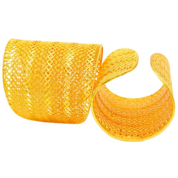 

bangle ethiopian african trendy 24k gold color for women bridal wedding/anniversary party jewelry wife gifts, Black
