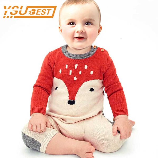 

boys girls rompers baby romper fox infant clothing baby boy girl clothes cute cartoon fox jumpsuit kids costume, Blue