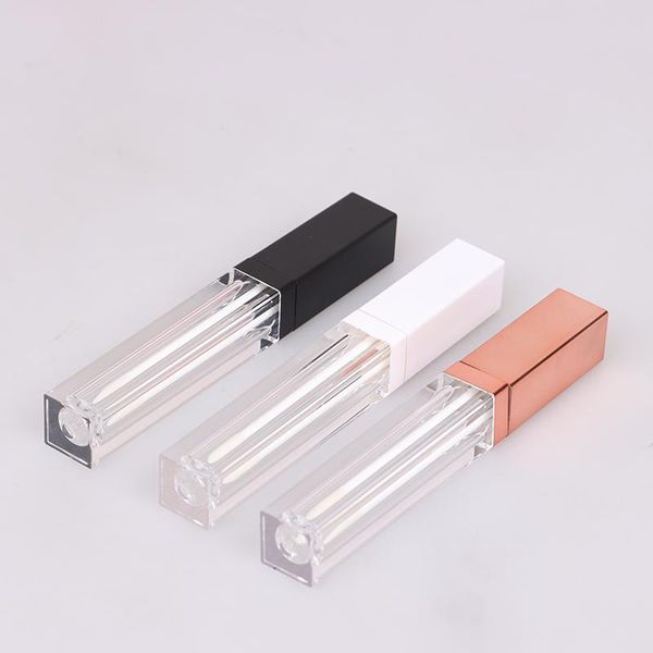 

storage bottles & jars 5pcs/lot 5ml mini lip gloss tubes diy empty cosmetic container refillable liquid lipstick bottle