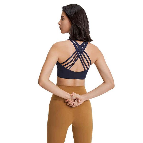 

nwt cross tanks yoga bra women tank fitness shock proof quick dry backless push up crop bra size xs-xl, Red;black