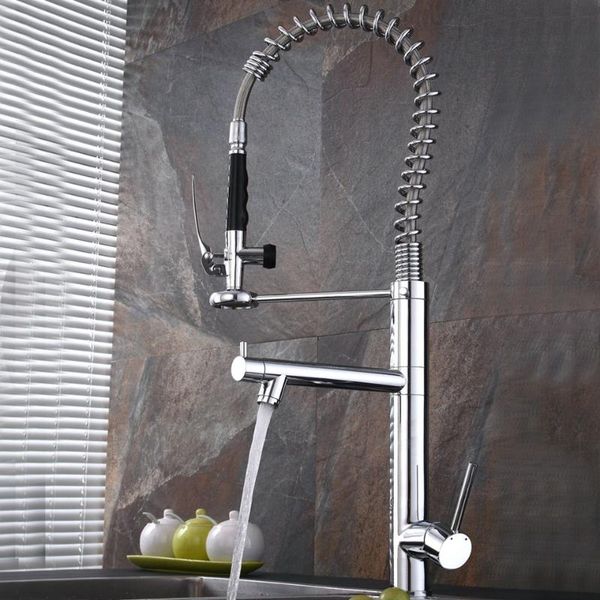 

bathroom sink faucets kitchen faucet double-use brass tall mixer pull out spray single handle swivel spout tap