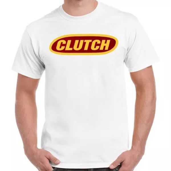 

clutch classic logo stoner rock the company band retro t shirt 79, White;black
