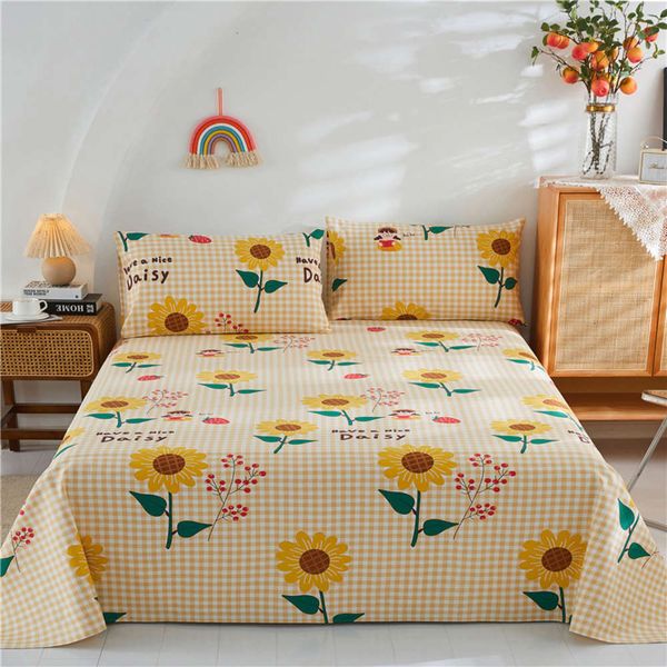 

three piece cotton linen bedding single double set