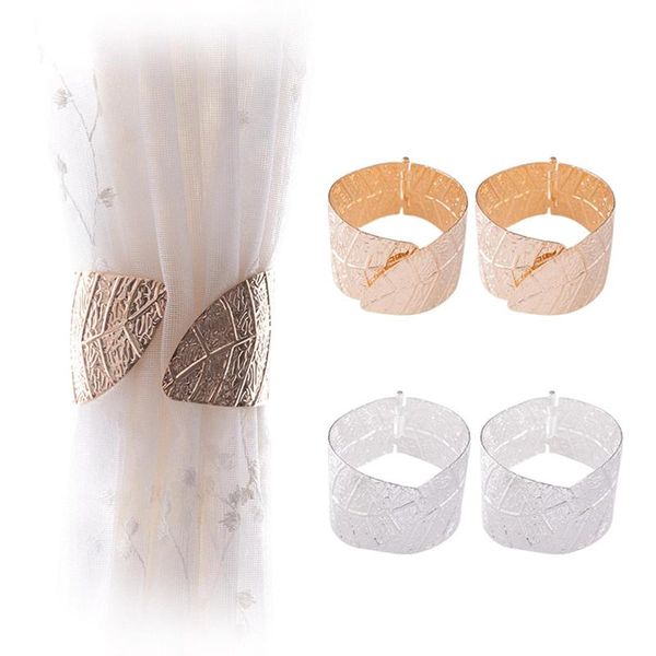 

other home decor 2pcs buckle leaves curtain clamp iron window tieback clip for living room