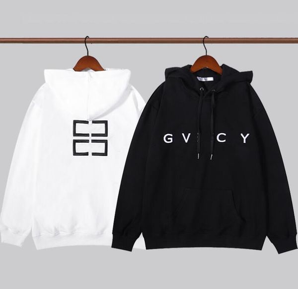 

2021ss autumn classic pure cotton men women hoodie brand designers casual fashion men's hoodies sweatshirts embroidery logo size m  xl, Black