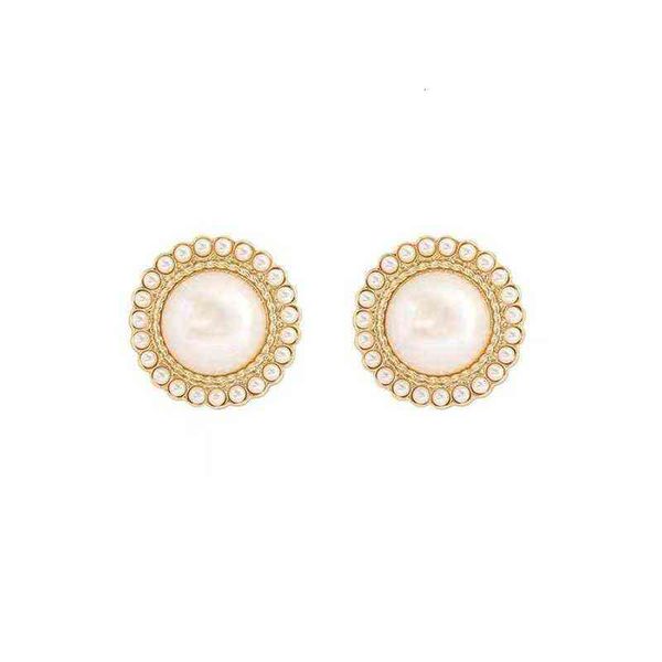 

s925 sterling sier needle baroque pearl earrings 2021 french korea east gate, Golden