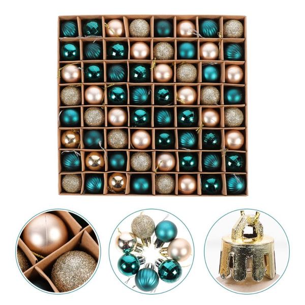 

party decoration 64 pcs christmas balls practical ball set adornments