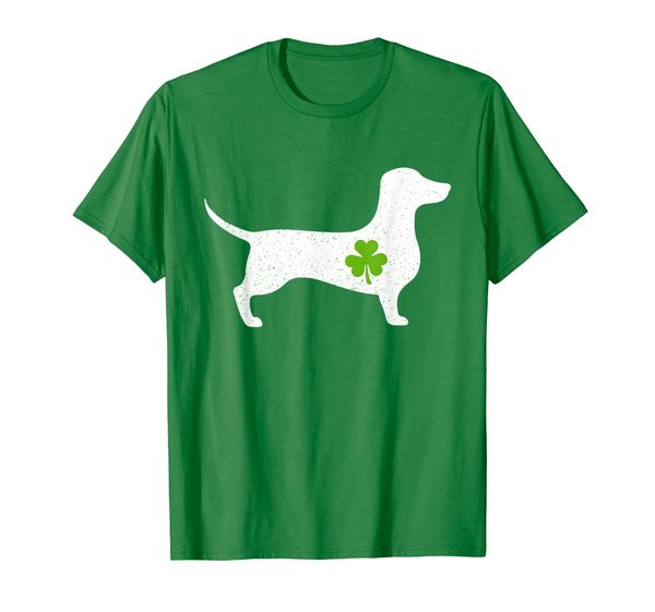 

dachshund st patricks day shirt lucky mama mom dog gift tee, White;black