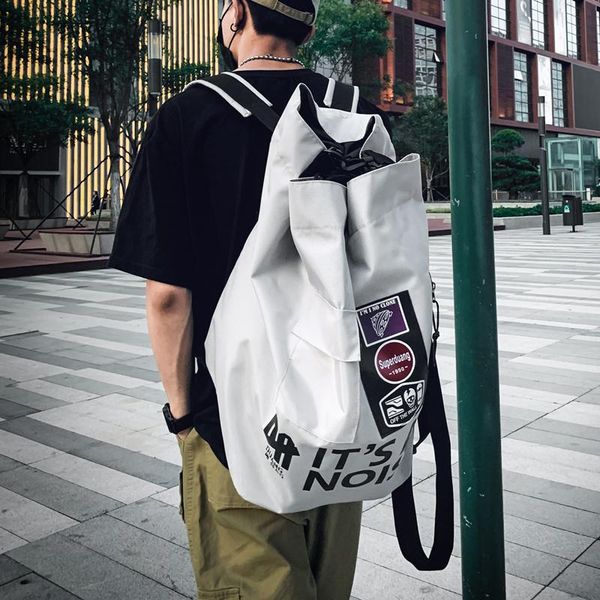 

backpack tide brand large-capacity travel bag men's fashion trend casual wild schoolbag female 15 inch computer