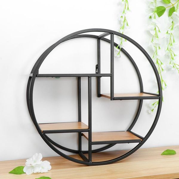 

bathroom storage & organization wall mounted iron shelf round rack holder for pantry living room bedroom kitchen