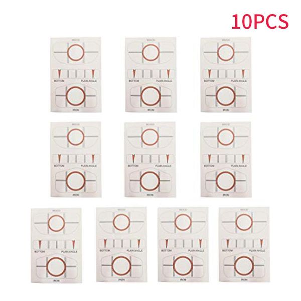 

golf training aids 10pcs/set accessories target sticker swing club waterproof impact recorder test tape practice driver iron label